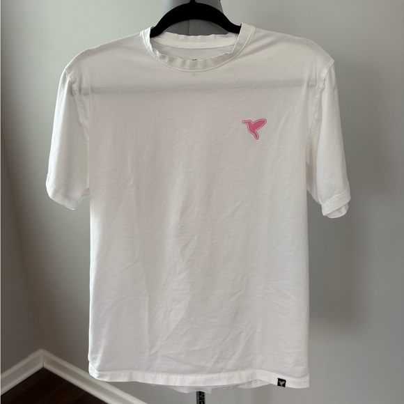 Birddogs White Tee with Pink Accent - Picture 2 of 5
